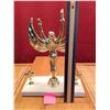 Image 2 : Vintage Victory Trophy Topper & Graduation Plaques Set  - Lot includes gold winged victory figure on