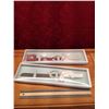 Image 4 : Elegant Silver Knife Set, Server & Napkin Rings Collection- Two fine knives in presentation box, a s