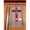 Image 2 : First Holy Communion Keepsakes: Frames, Moon Plaque & Cross- Four religious mementos: moon-shaped Je