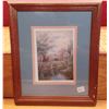 Image 3 : Pair of Vintage Framed Decorative Prints: Pastoral Elegance- This charming pair of matching framed p