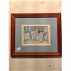 Image 5 : Pair of Vintage Framed Decorative Prints: Pastoral Elegance- This charming pair of matching framed p