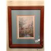 Image 6 : Pair of Vintage Framed Decorative Prints: Pastoral Elegance- This charming pair of matching framed p