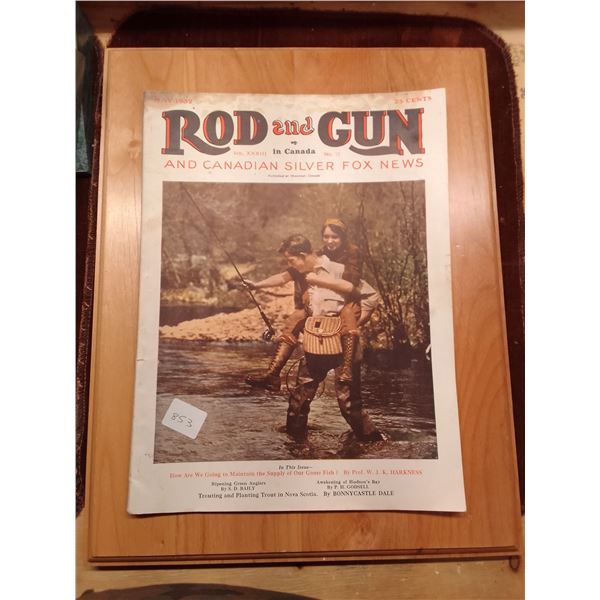 Rod and Gun May 1932: Canadian Fly Fishing Cover Vintage Outdoor Magazine- This May 1932 issue of Ro