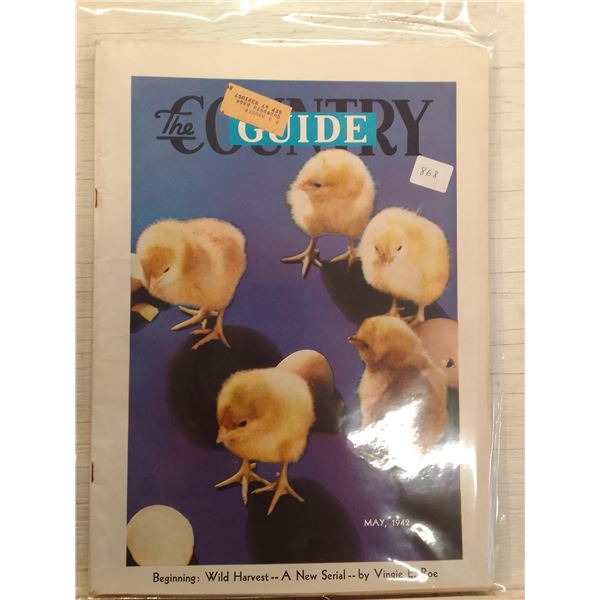 1942 Country Guide Cover: Adorable Fluffy Chicks and Eggs- The Country Guide is Canada's historic ru
