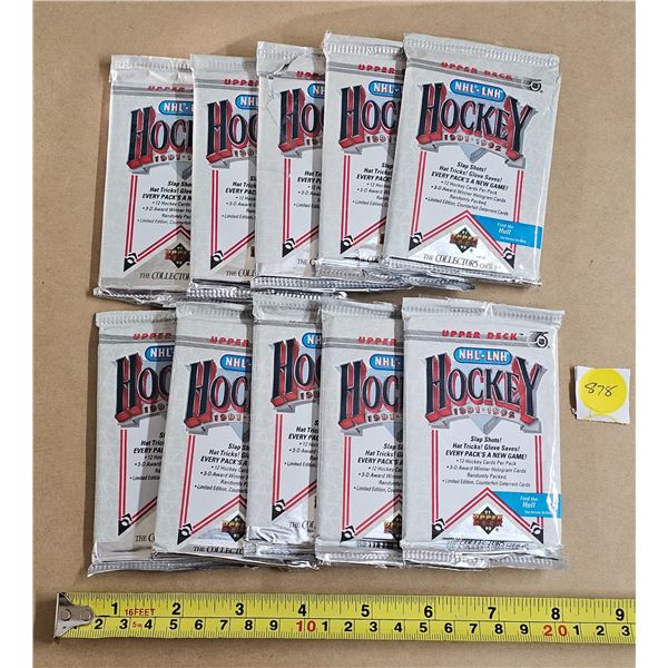 (10) Packs Hockey Cards ‘91/’92 *REPACKED/OPEN*