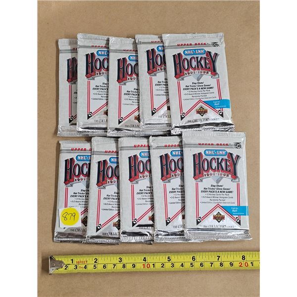 (10) Packs Hockey Cards ‘91/’92 *REPACKED/OPEN*