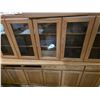 Image 2 : China cabinet with hutch- 97" by 21" by 65"H