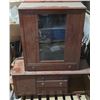 Image 1 : China cabinet with hutch- 51" by 18" by 64"H