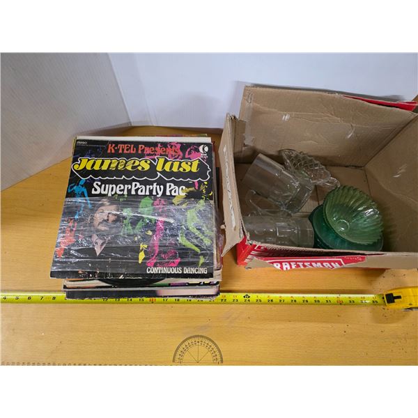 Records and glassware