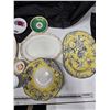 Image 3 : Lot of Dinnerware (Serving Trays (porcelain) Tea Cups, Saucers, bowls, and etc.)