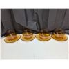 Image 1 : Set of (4) Possible Amber Glass Bowl and Plate sets