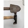Image 3 : (2) Vintage Tools (1) Shovel Like (1) Wood Handle Axe/Hammer end