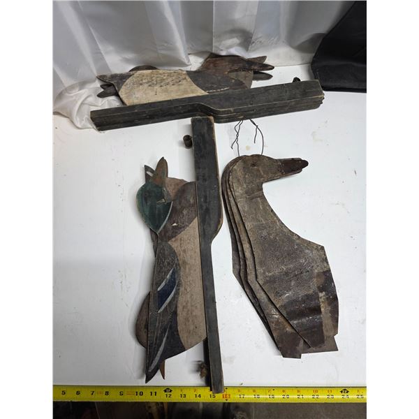 Antique duck decoys