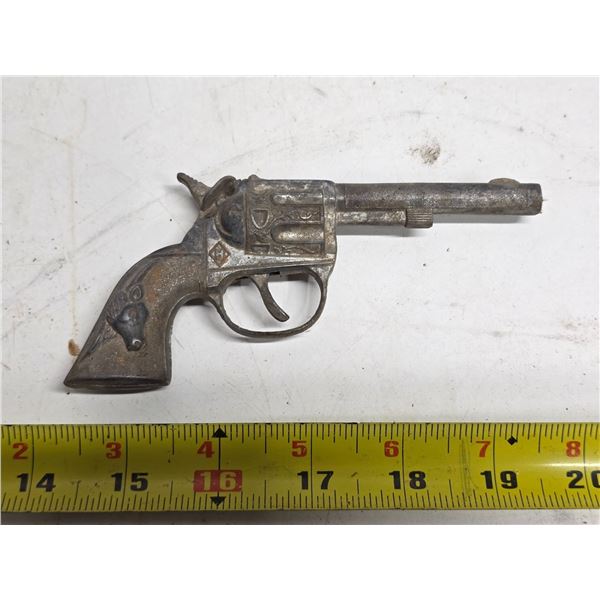 Antique metal toy gun- complete
