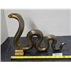 Image 1 : 10” Tall Black and Gold Cobra Statue