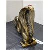 Image 2 : 10” Tall Black and Gold Cobra Statue