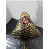 Image 6 : 10” Tall Black and Gold Cobra Statue