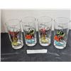 Image 1 : Set of (4) Anchor Hocking “Gay Nineties” Glass Tumbler