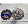 Image 1 : Tin full of sewing supplies