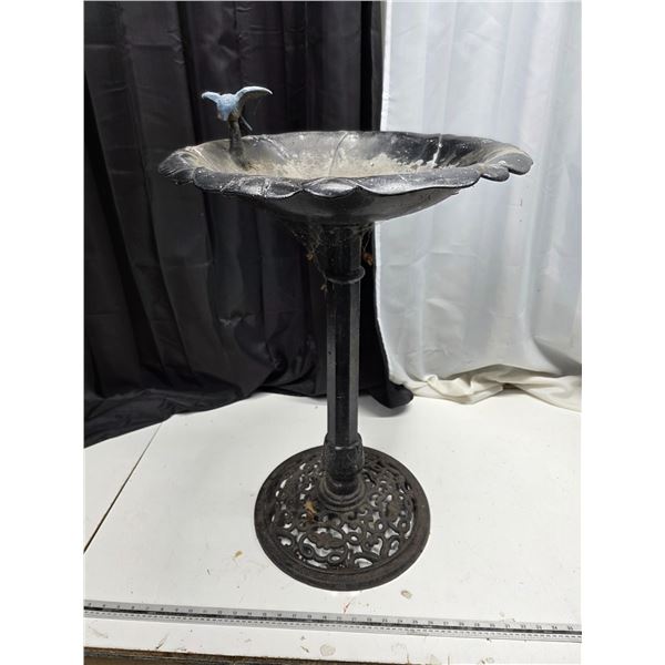 Metal bird bath- 28"H