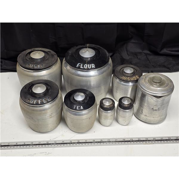 Vintage canister set- tea, coffee, sugar
