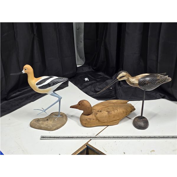Wooden bird décor lot