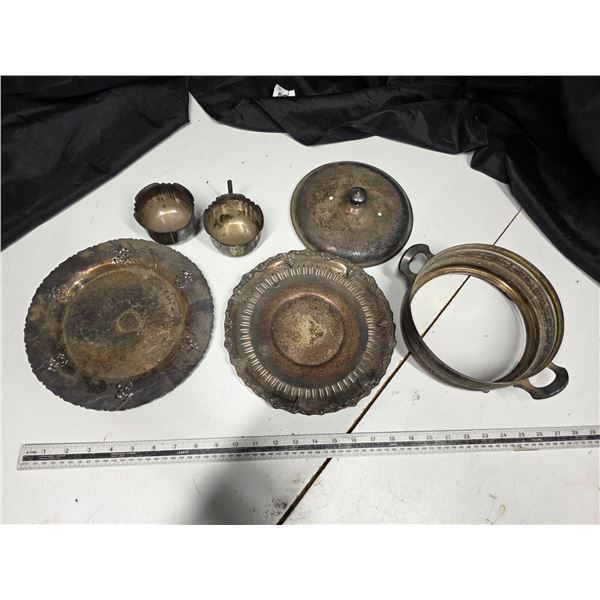 Silver plated copper items