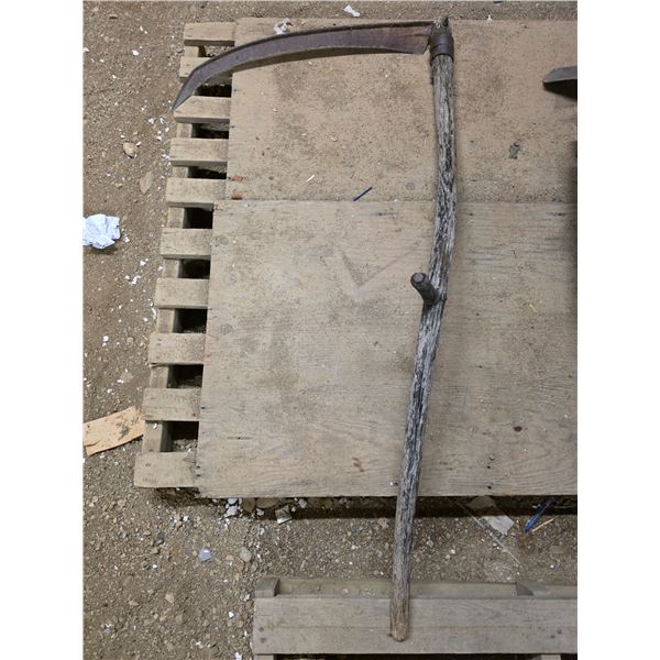 Antique garden sythe