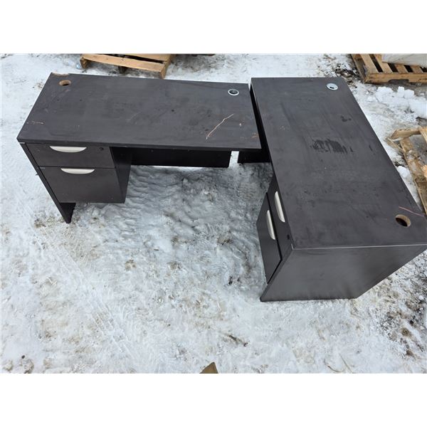 L shaped desk-47" by 72" by 30"H