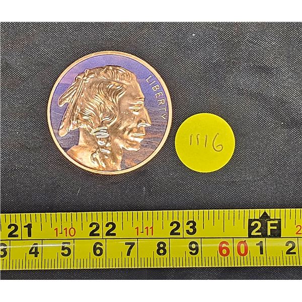 One Ounce .999 Fine Copper Medallion