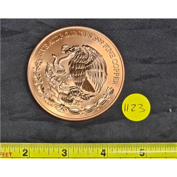 Five Ounce .999 Fine Copper Medallion