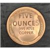 Image 2 : Five Ounce .999 Fine Copper Medallion