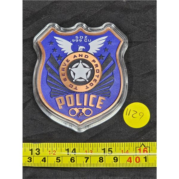 Five Ounce .999 Fine Copper Medallion in Case