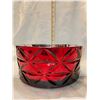 Image 3 : Red Glass Bowl, Heavy