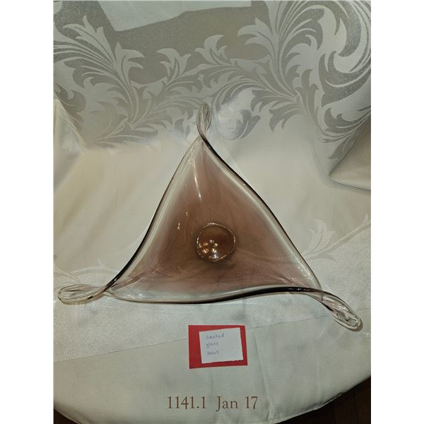 Smokey Triangle Shaped Dish