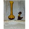 Image 1 : Brown Mountain Pottery Vase and Duck
