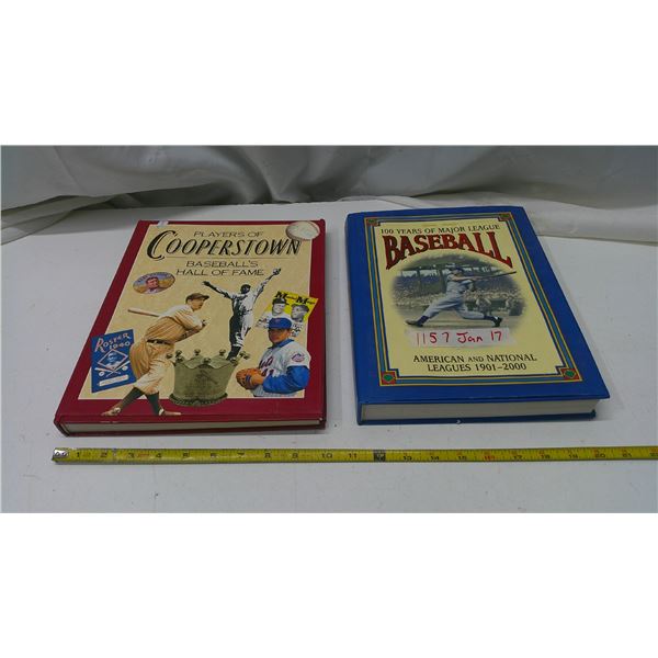 2 baseball books 1901-2000