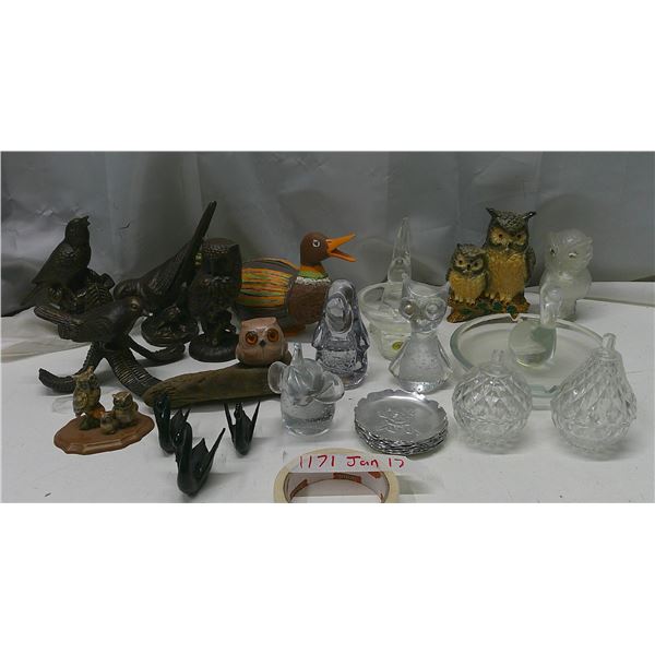 bird themed décor lot