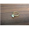 Image 1 : (NOT VERIFIED) 14K Gold Marked Ring w/ Diamond top Size 14