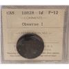 Image 1 : 1882H Canadian Large Cent F-12 Obverse 1