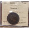 Image 2 : 1882H Canadian Large Cent F-12 Obverse 1