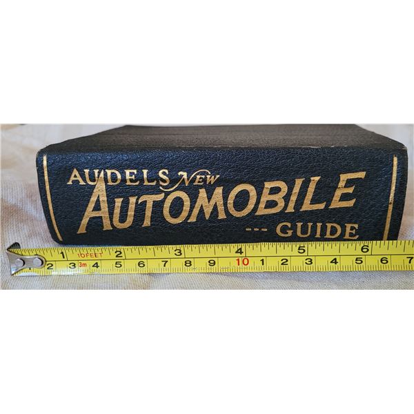 Audel's  New Automobile Guide for Mechanics, Operators And Servicemen.  Leather bound book complete 