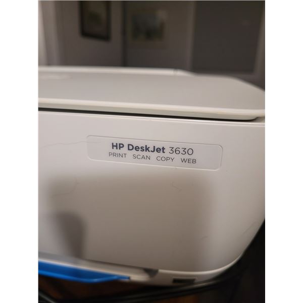 HP DeskJet 3630 Print, Scan, Copy, Web (Runs, Needs New Ink)