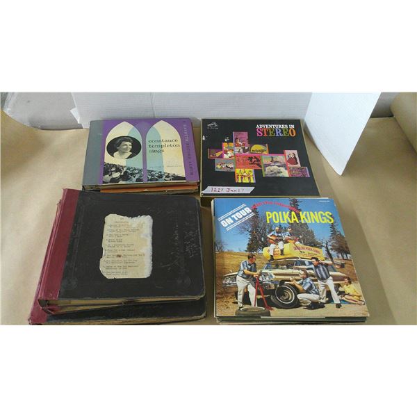 lot of vintage vinyl records