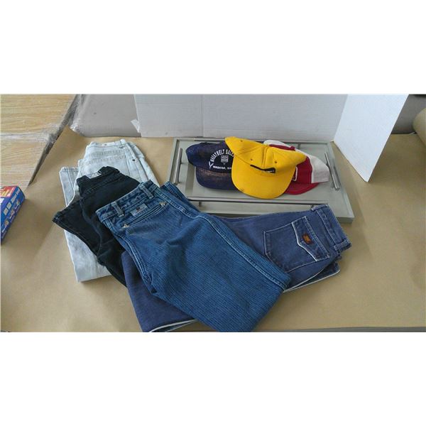 3 Ziggy jeans 1 road runner jean, serving tray + caps