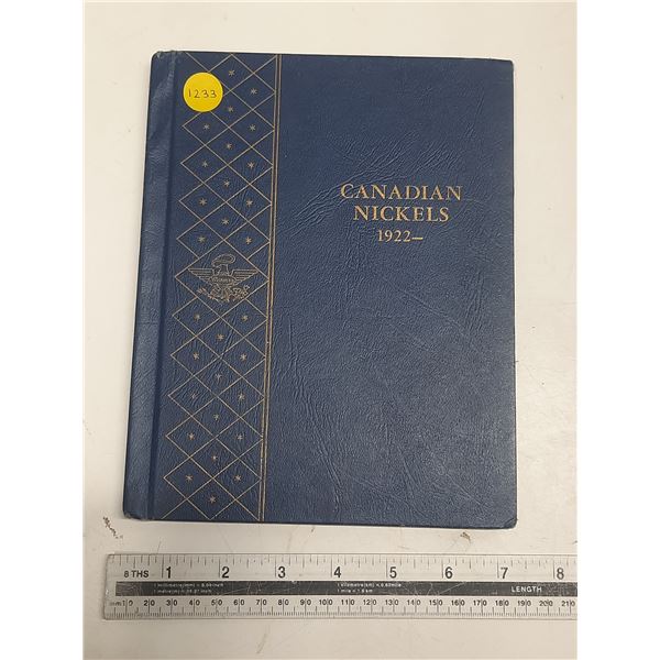 Binder of Canadian Nickels 1922-1967. (Total 39 Coins)