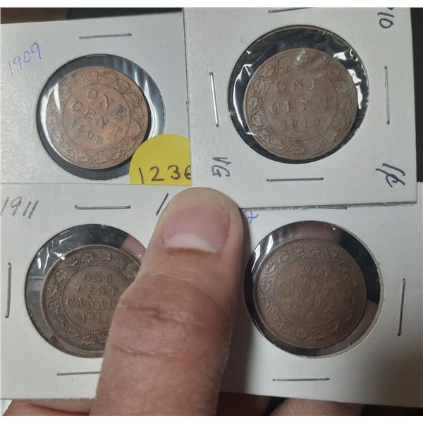 1909-1912 Canada Large One Cent.