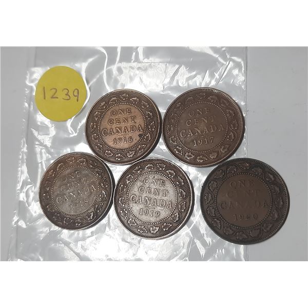 1916-1920 Canada Large One Cent.