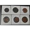 Image 2 : 1901, 1904, 1907, 1909, 1912, 1919 Canada Large One Cent.