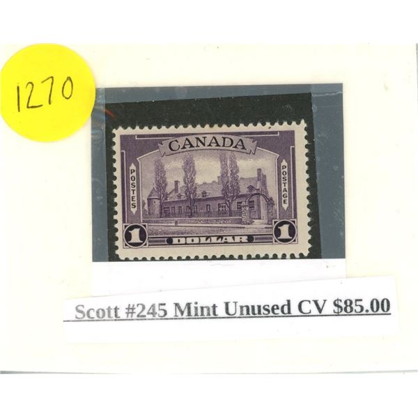 Scott #245 Mint unused CV $85.00 stamp